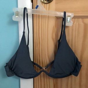 Dark gray bikini top